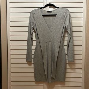 Grey Fitted Dress